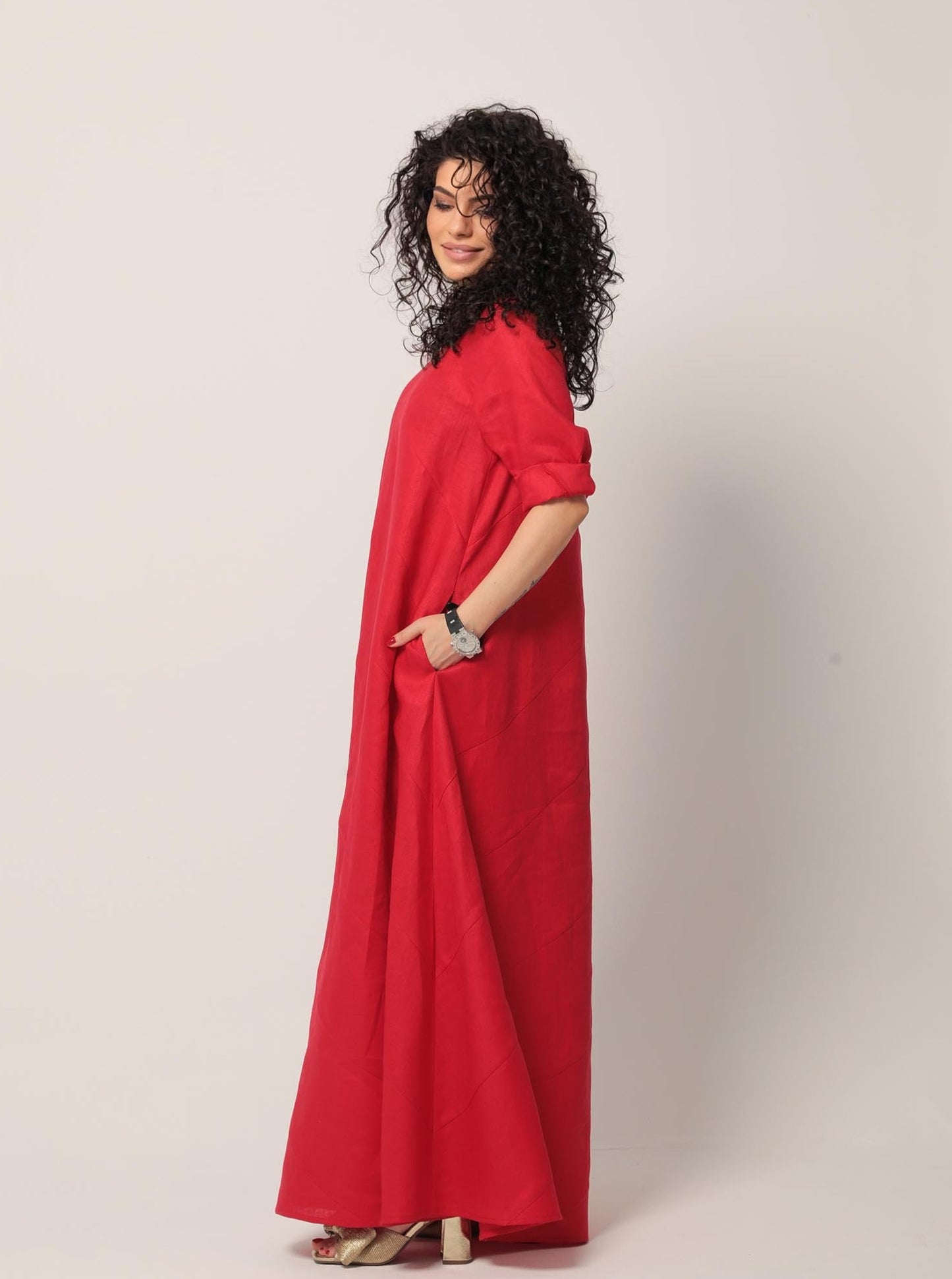 LILY Linen Dress