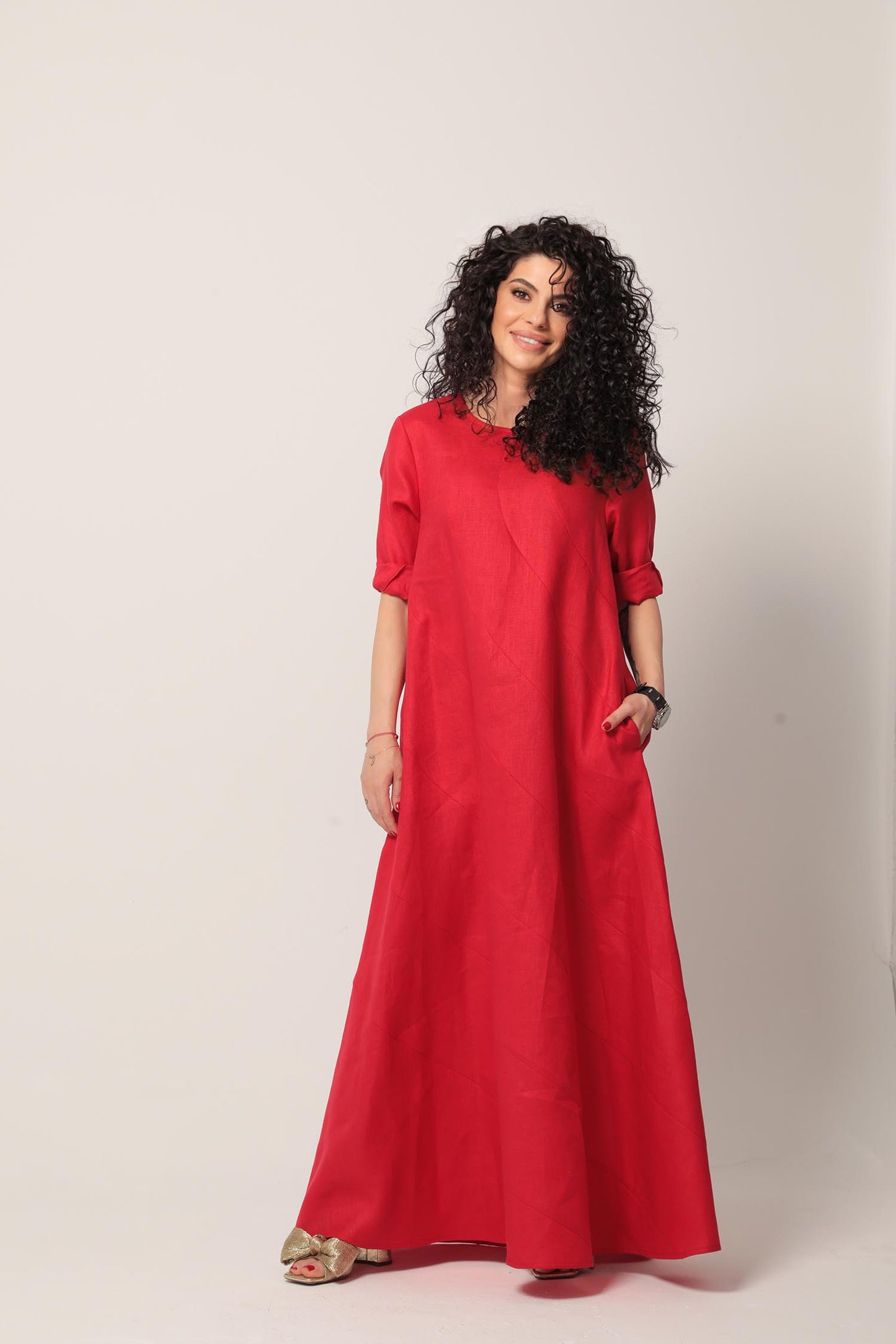 LILY Linen Dress