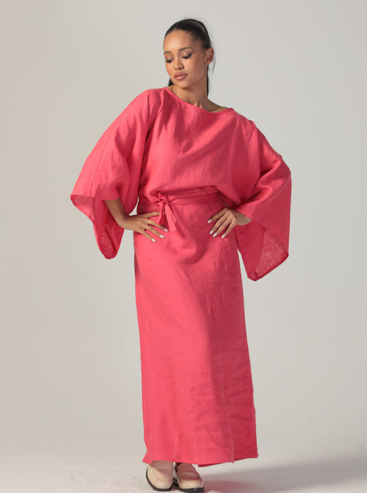 ESTELLE Linen Dress