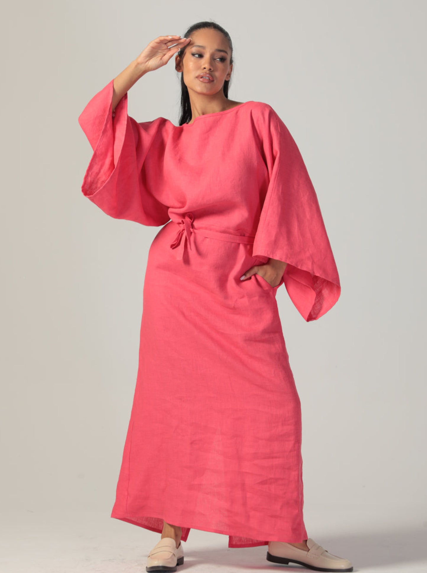 ESTELLE Linen Dress