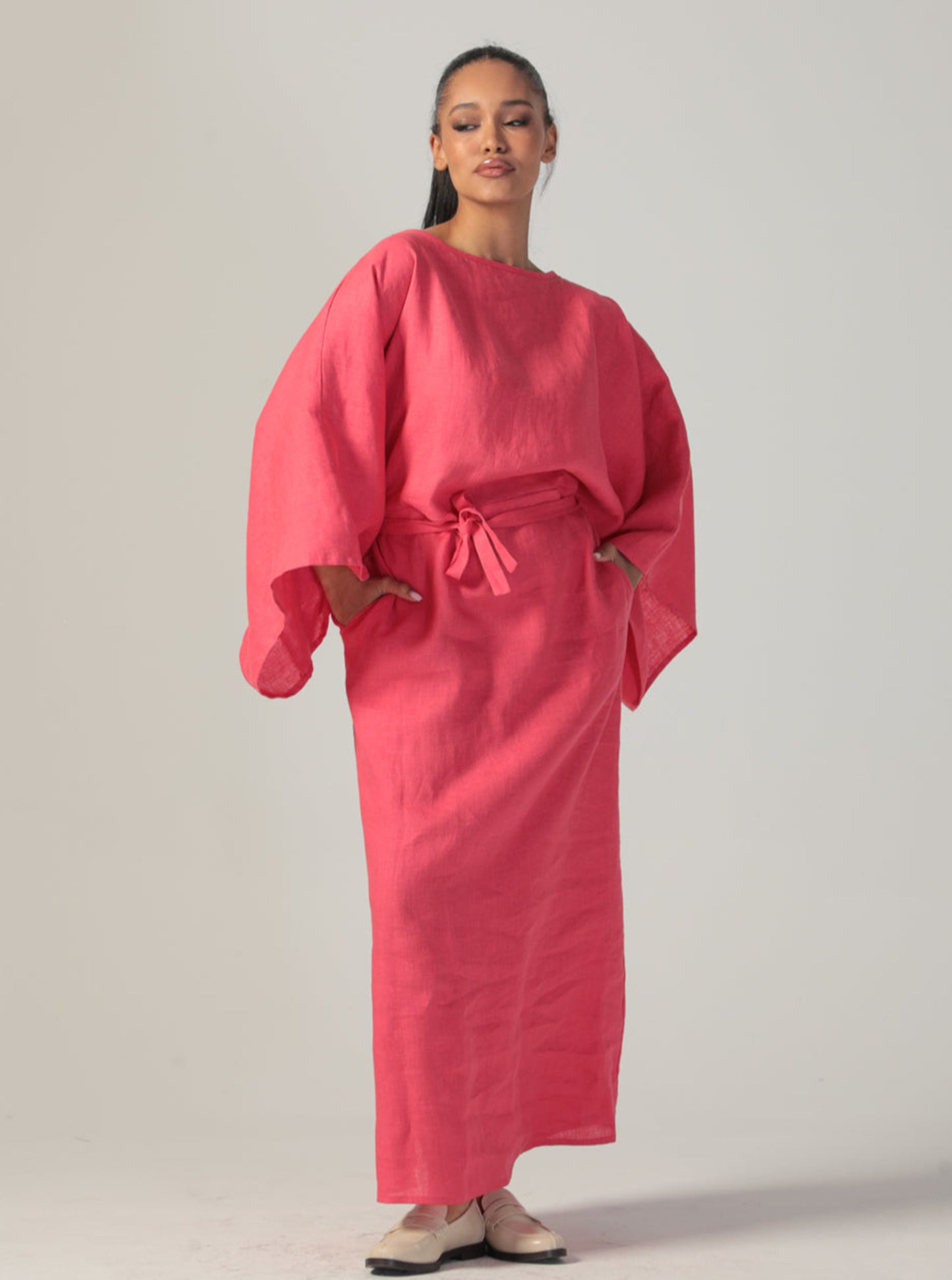 ESTELLE Linen Dress