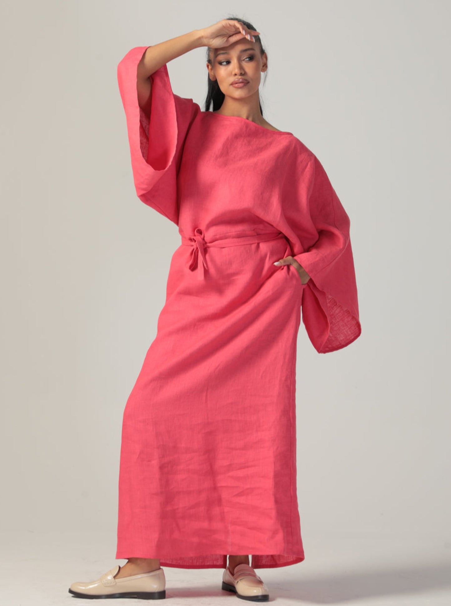 ESTELLE Linen Dress