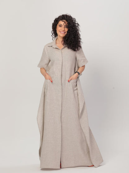 ISABELLA Maxi Linen Dress