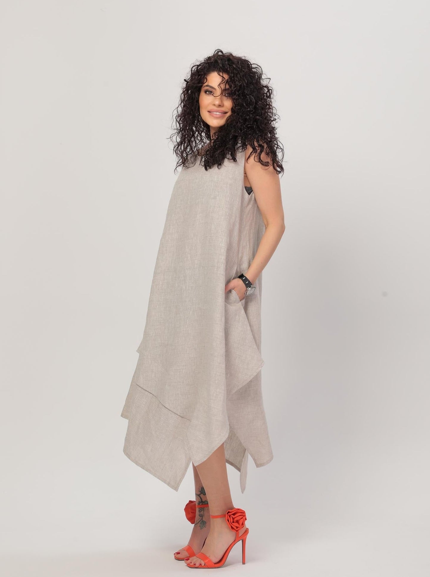 ADDISON Linen Dress