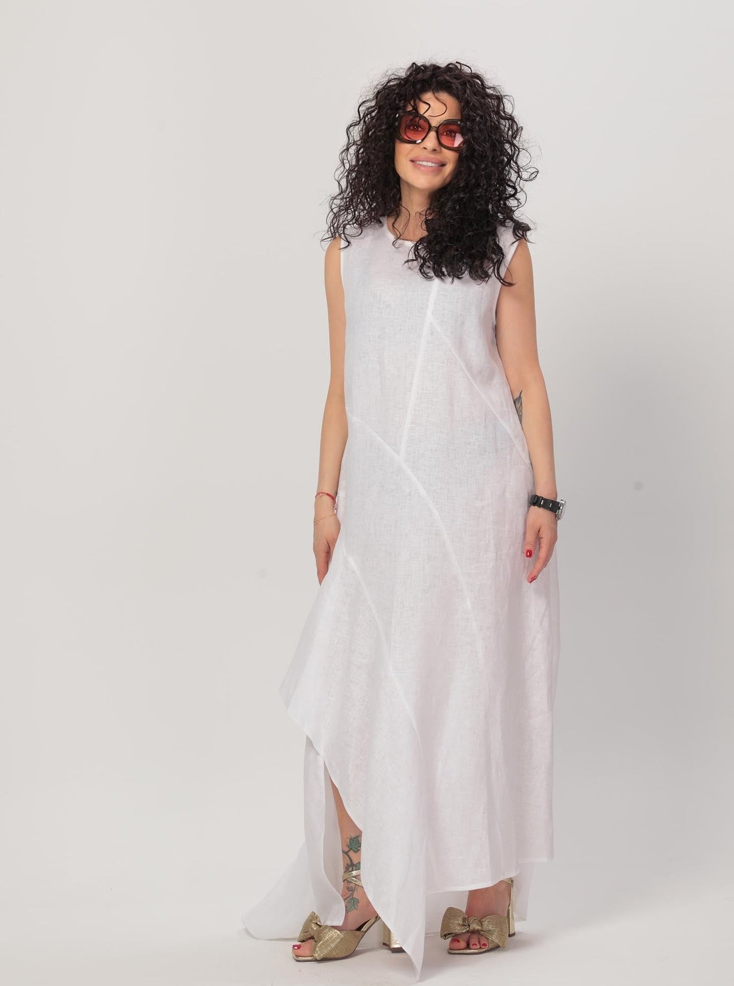 EVELYN Linen Dress